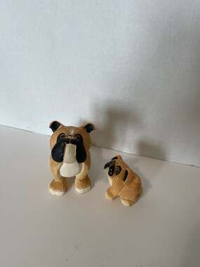 Artesania Rinconada Boxer Dog Set of Two Figurines